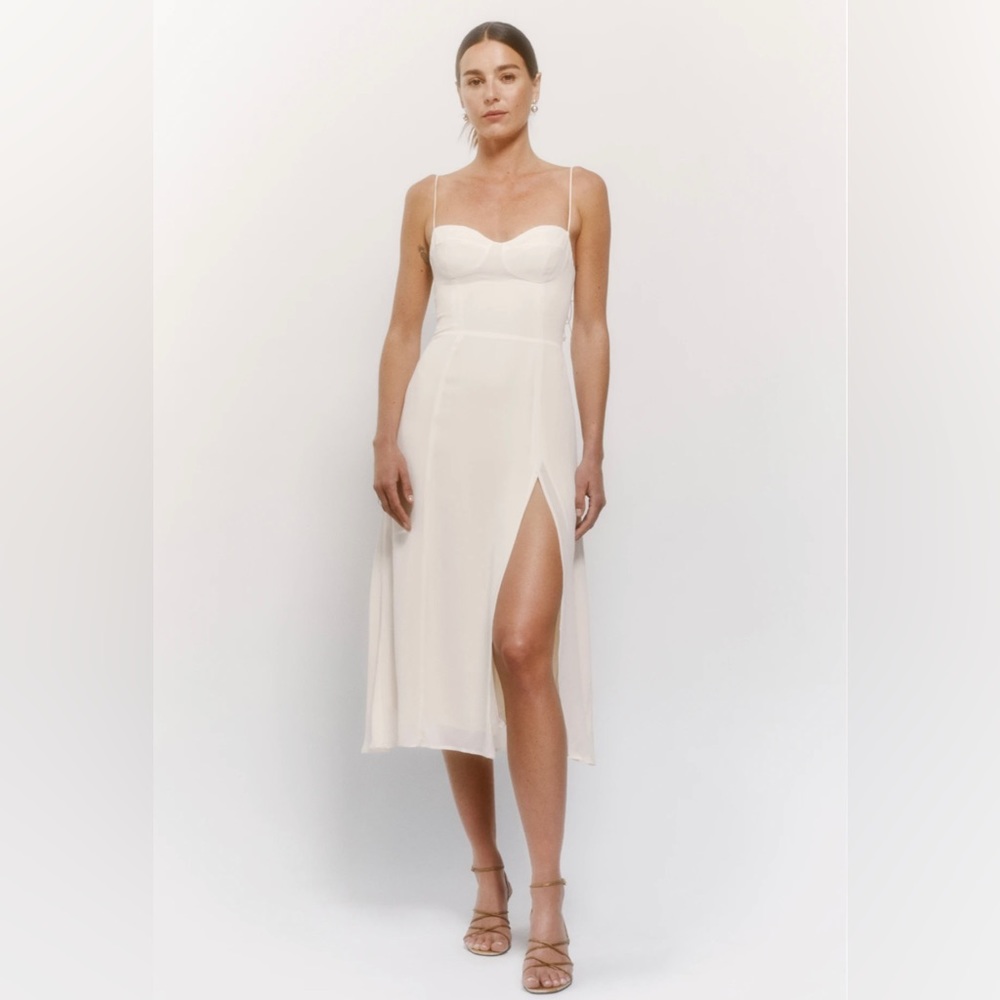 NWT Reformation Juliette ivory dress